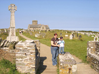 Tom and Marnie at Tintagel